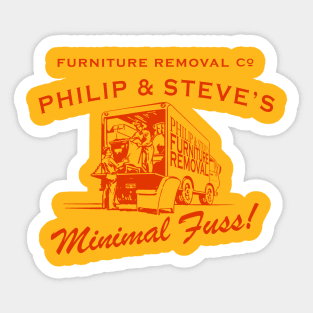Philip & Steve's Furniture Removal Co. (red) Sticker
